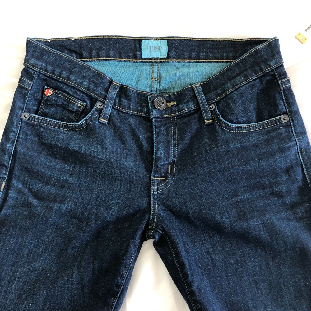 Hudson dark wash skinny jeans